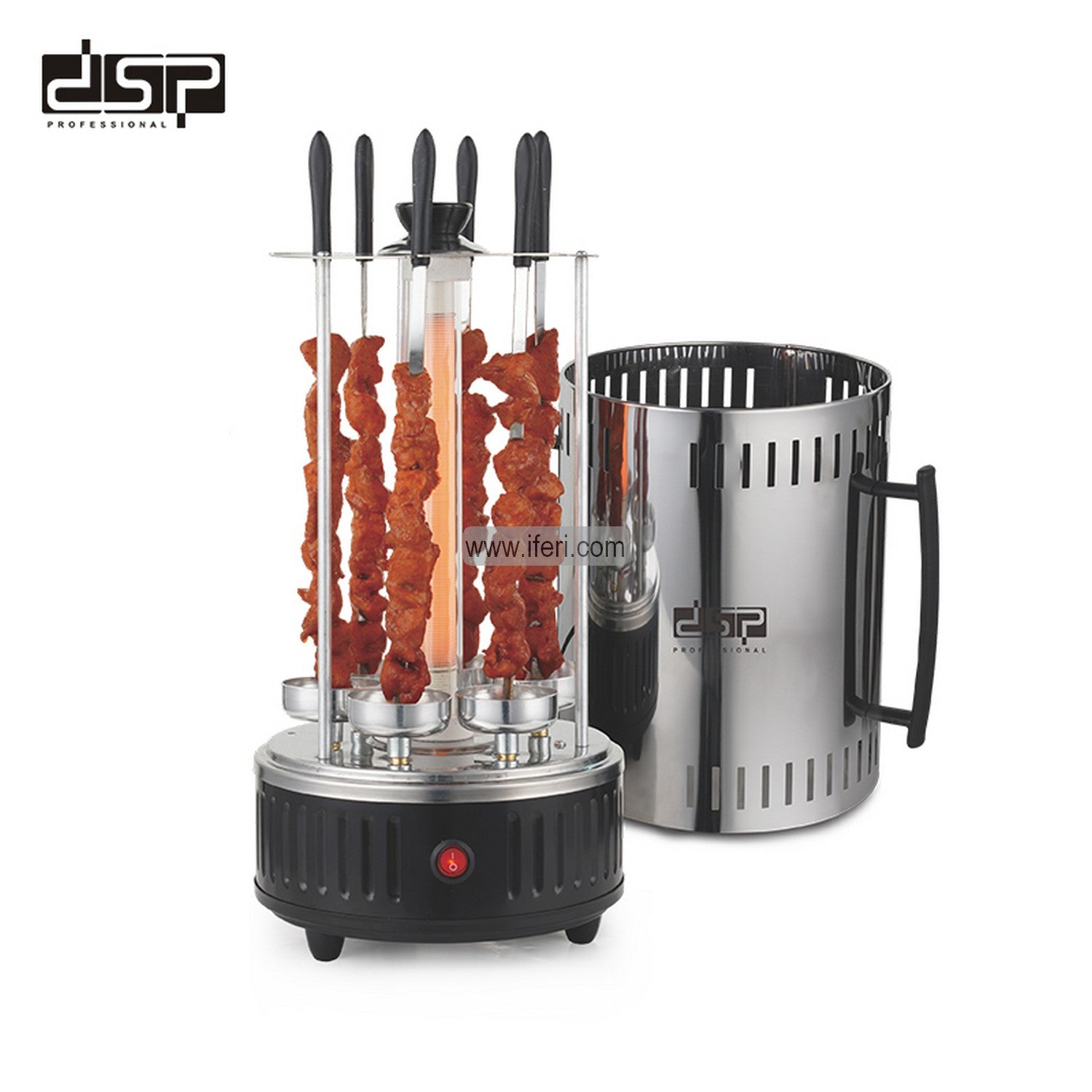 3 in 1 Electric BBQ Kebab Grill Machine ,1000W Automatic Rotating