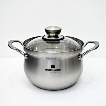 24cm Stainless Steel Belly Shape Cookware with Lid RY06352-1