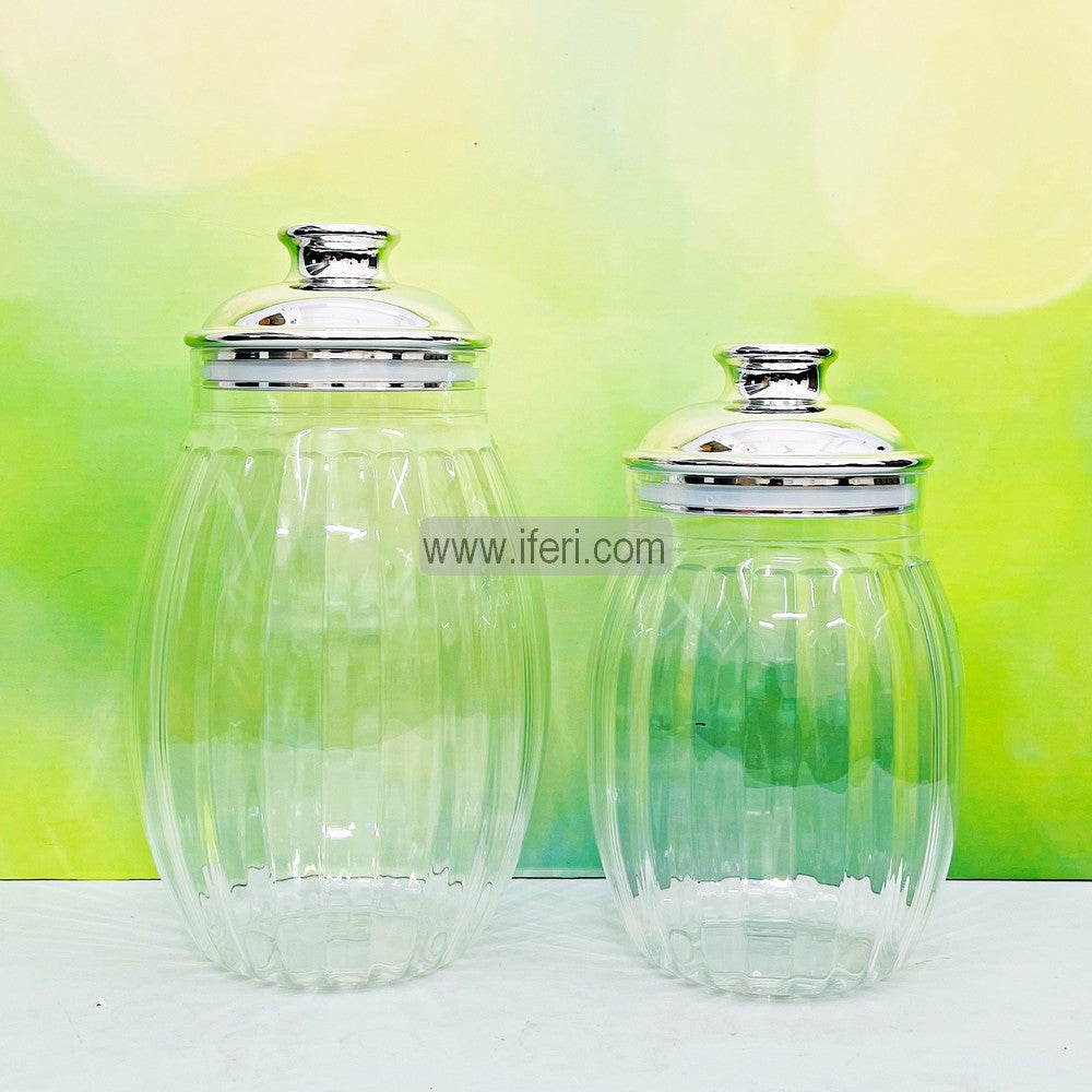 2 Pcs Airtight Acrylic Cookie Jar / Spice Jar RY2554