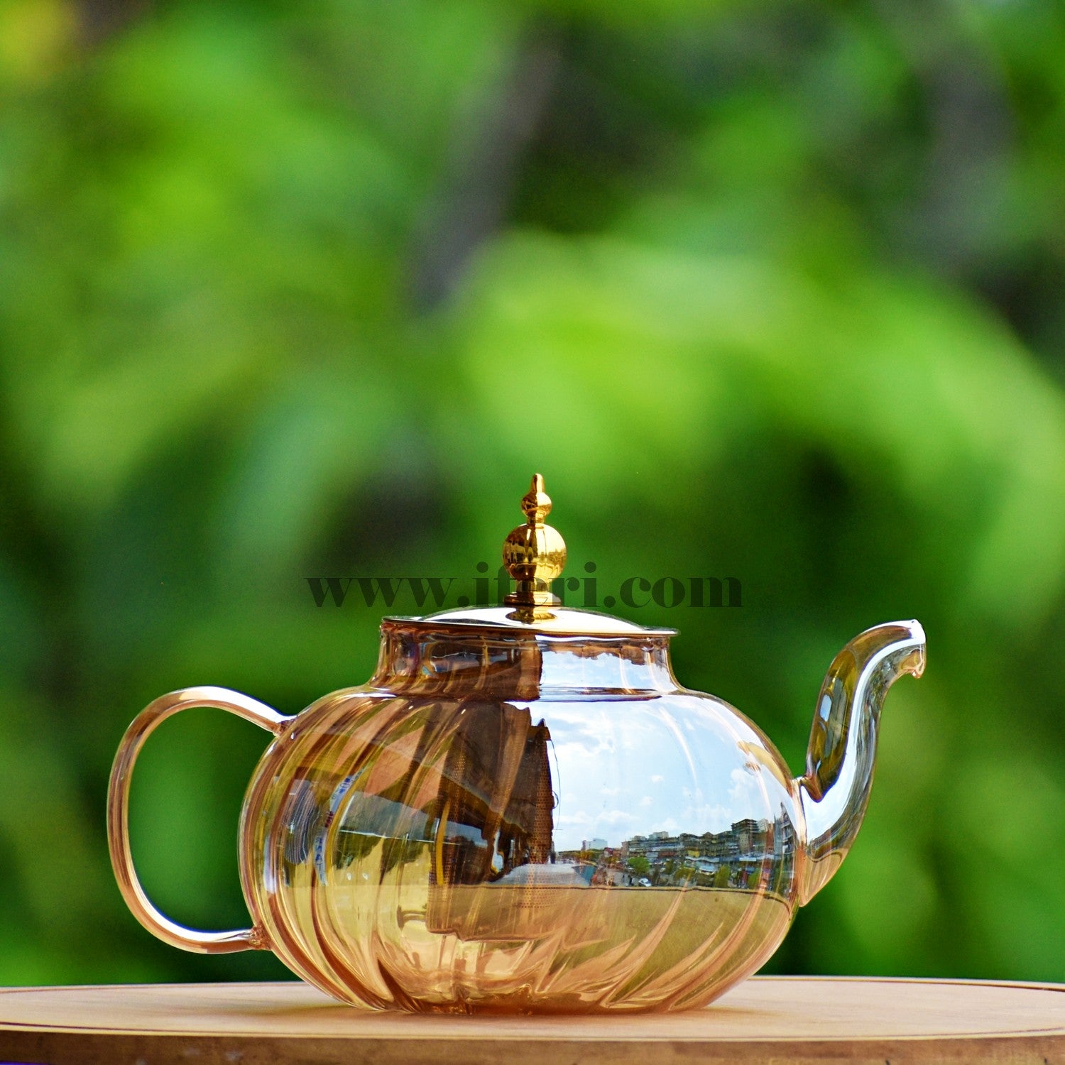 800ml Tempered Glass Tea Pot with Infuser TB1283 - Main Image