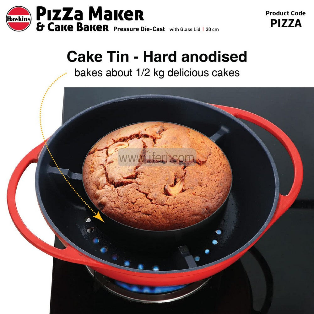 Buy Hawkins Diecast Nonstick Pizza Maker and Cake Baker  through online from iferi.com in Bangladesh