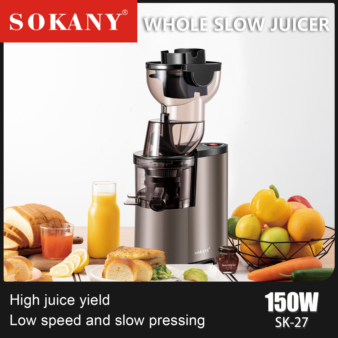 Sokany Whole Slow Juicer SK-27