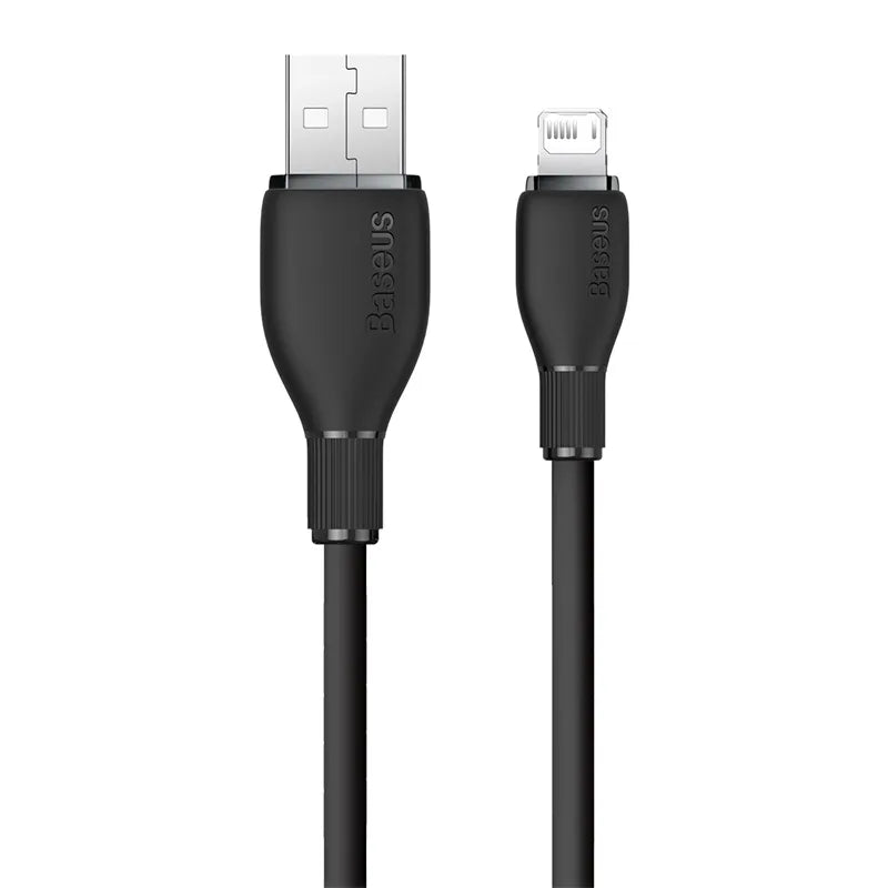 Baseus Cable Type-C to Lightning 20W for Iphone X 11 12 13 14 Pudding Series Fast Charging Cable 1.2m Cluster Black P10355701111-00 BSU1033