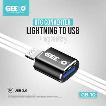 Geeoo Lightning to USB OTG Converter (USB-3.0) GB10 GT1030