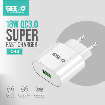 Geeoo FAST CHARGER SET (Type-C) C18TC GT1043