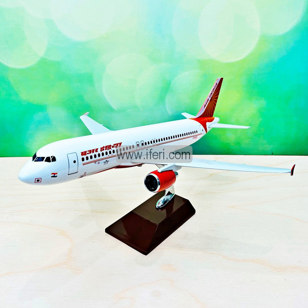 18.5 Inch Die Cast Resin Air India Airplane Model Toy Showpiece with Base RY2404