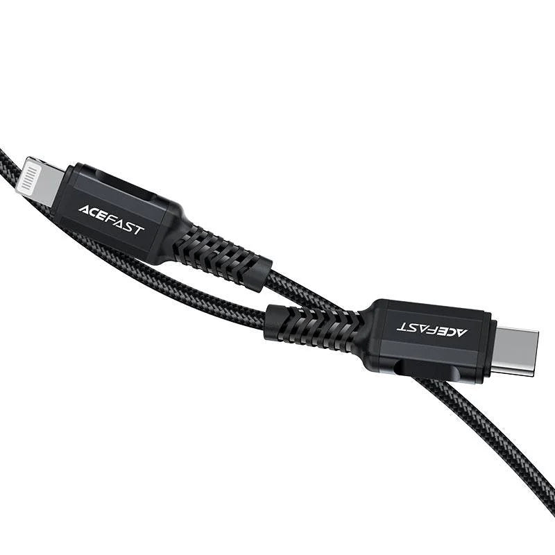 Acefast Cable C4-01 USB-C to Lightning Black DEX1052