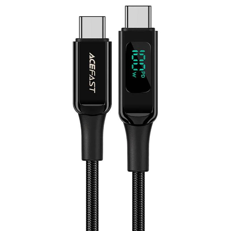 Acefast C6-03-100W USB-C to USB-C Black DEX1054