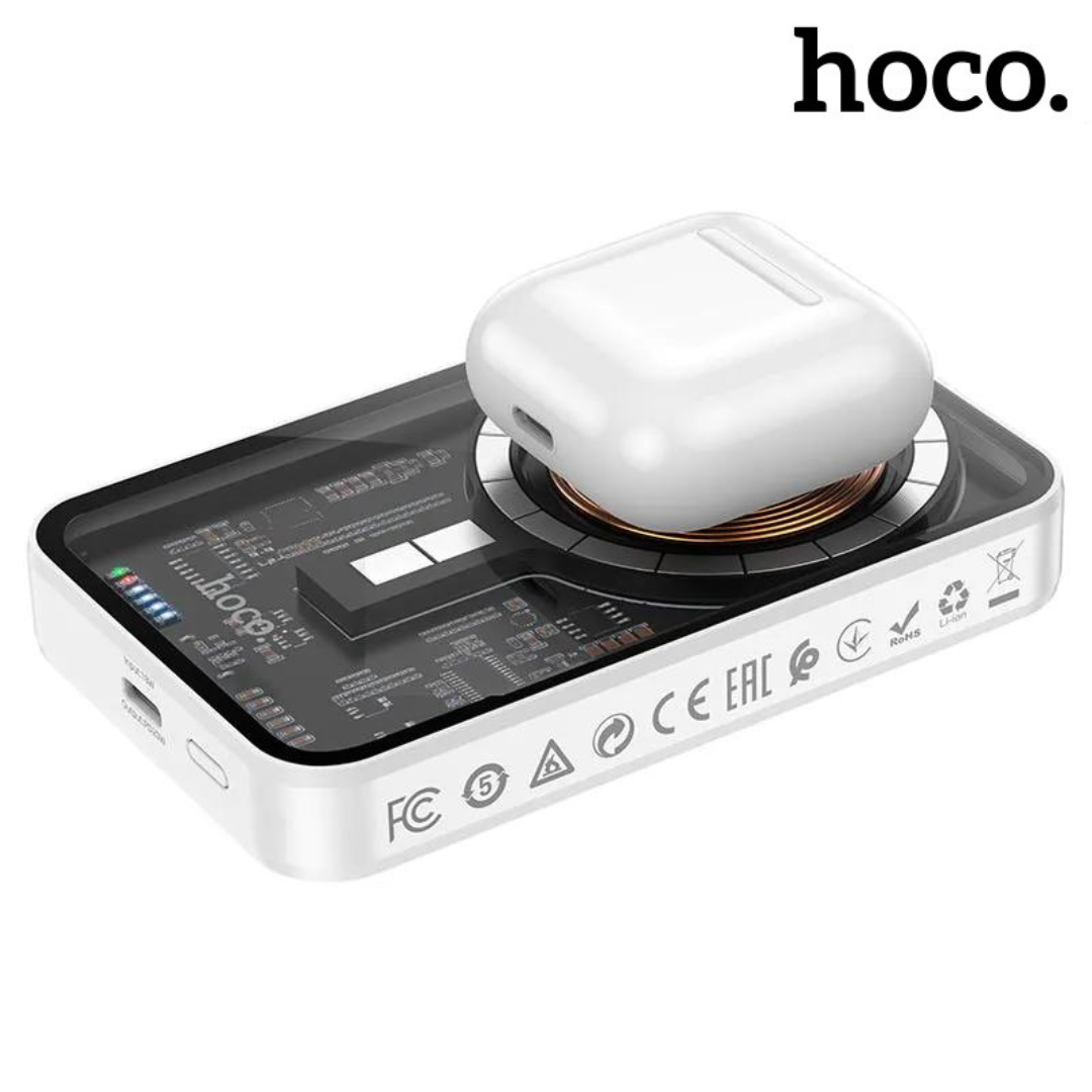 Hoco Q10A PD 20W 10000mAh Transparent Magnetic Wireless Power Bank GDP1022