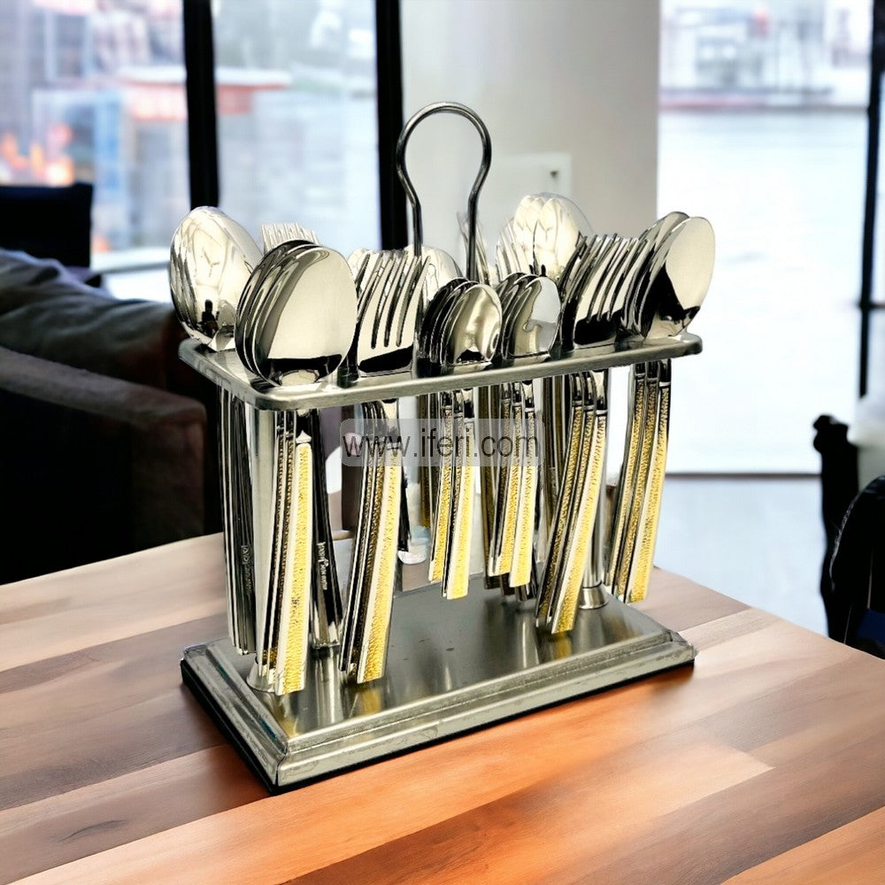 36 Pcs Stainless Steel Cutlery Set with Stand RY2420