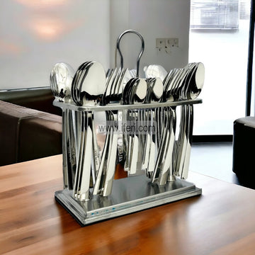 36 Pcs Stainless Steel Cutlery Set with Stand RY2423