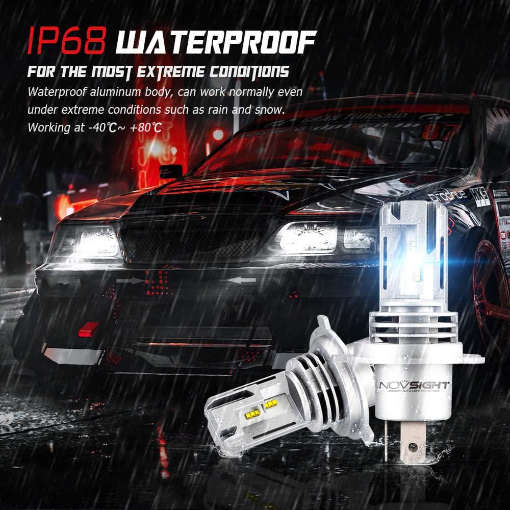NovSight N30S (25W/ 6000LM)(Per Bulb)  (H4 Socket) (1 piece) (1 Year Warranty) LED Headlight - Price in BD at iferi.com