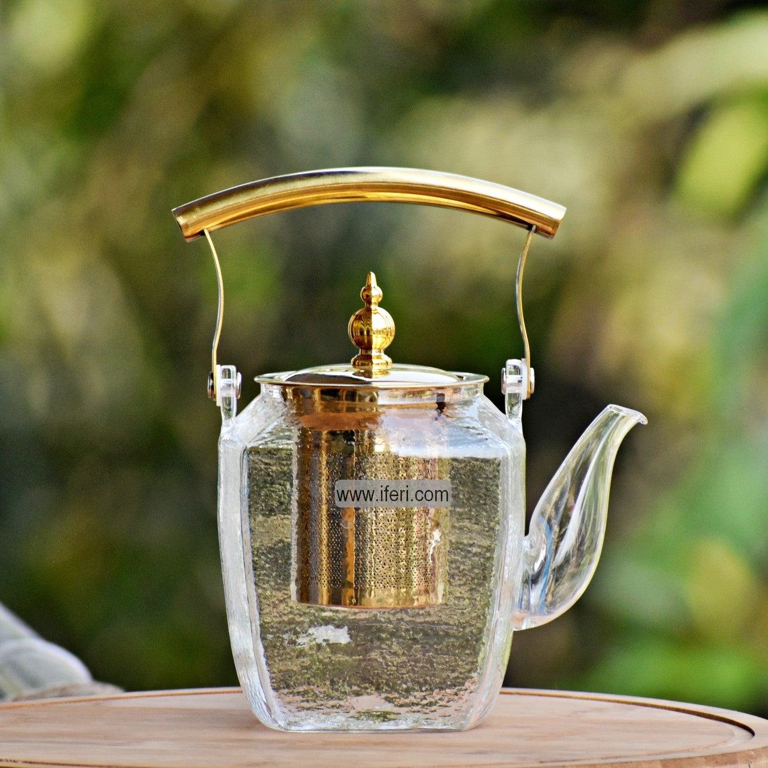 1000ml Tempered Glass Tea Pot with Infuser Best online Price in