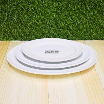 3 Pcs White Ceramic Rice Roast Salad Serving Dish Set SN0689 Price in Bangladesh - iferi.com
