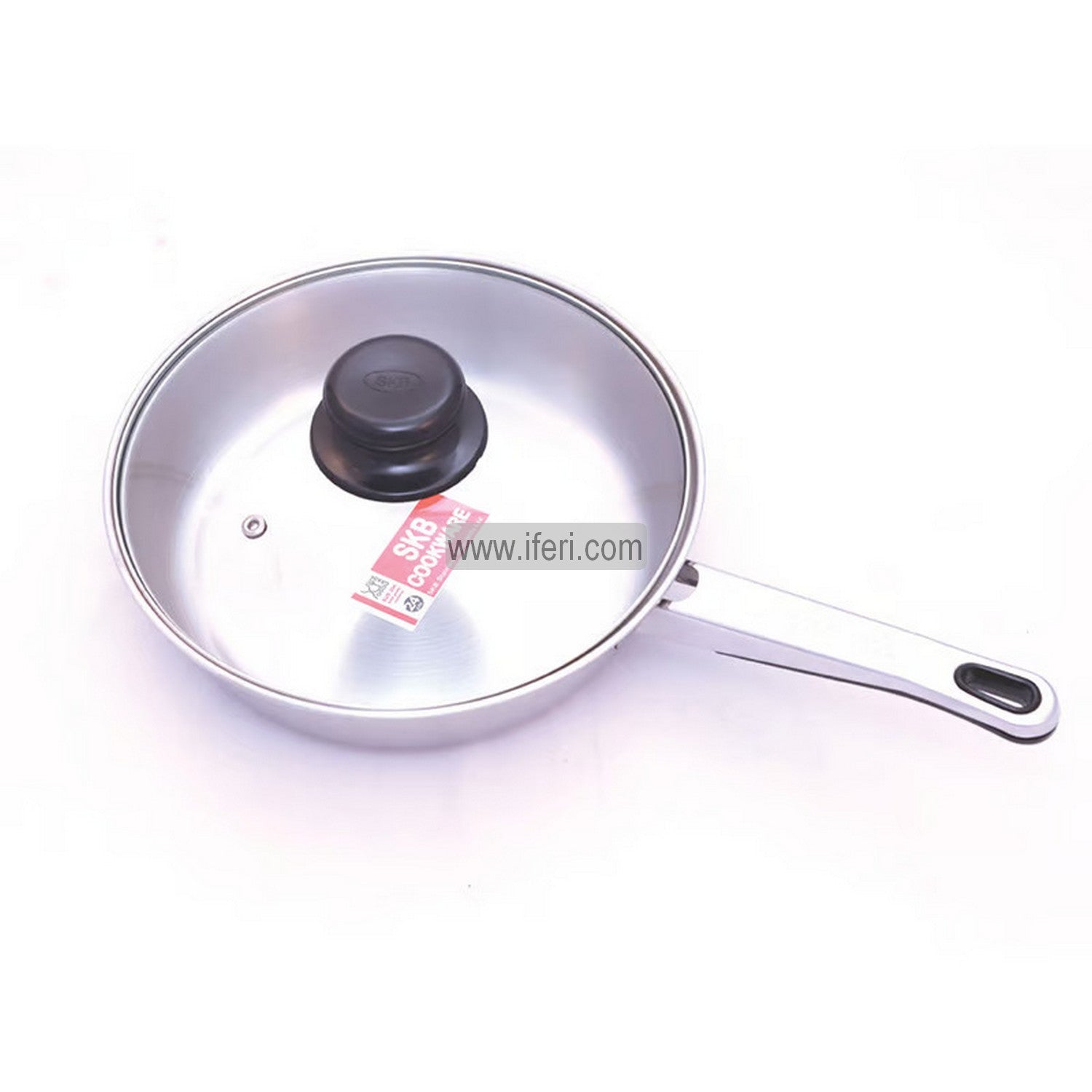 20cm SKB Stainless Steel Frying Pan with Lid SN0001