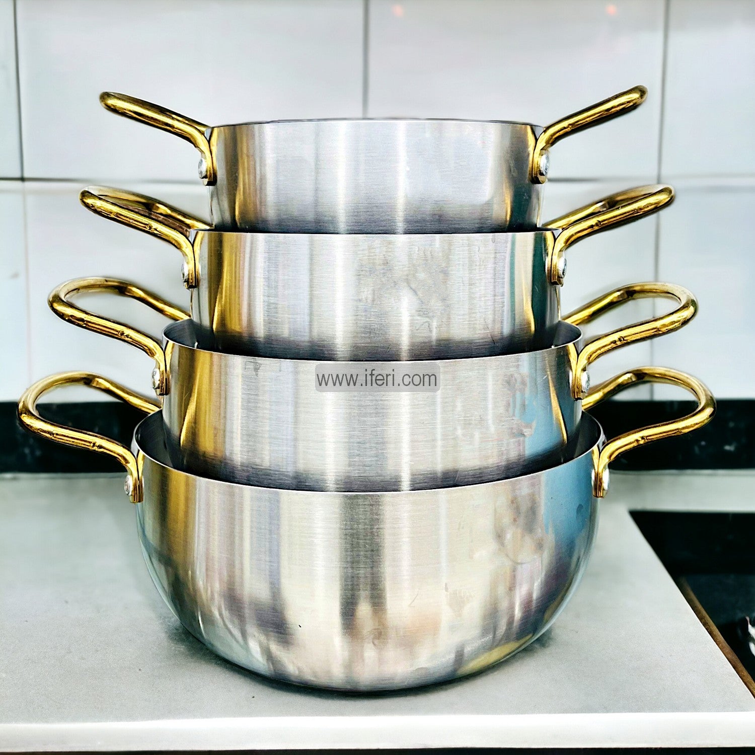 4 Pcs Stainless Steel Cookware Set HRM003