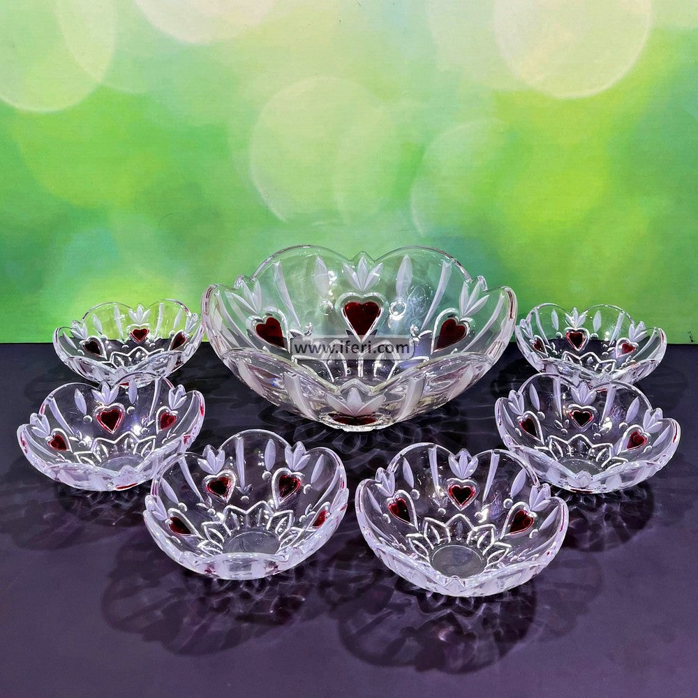 7 Pcs Glass Firni, Dessert Serving Bowl Set IQ003