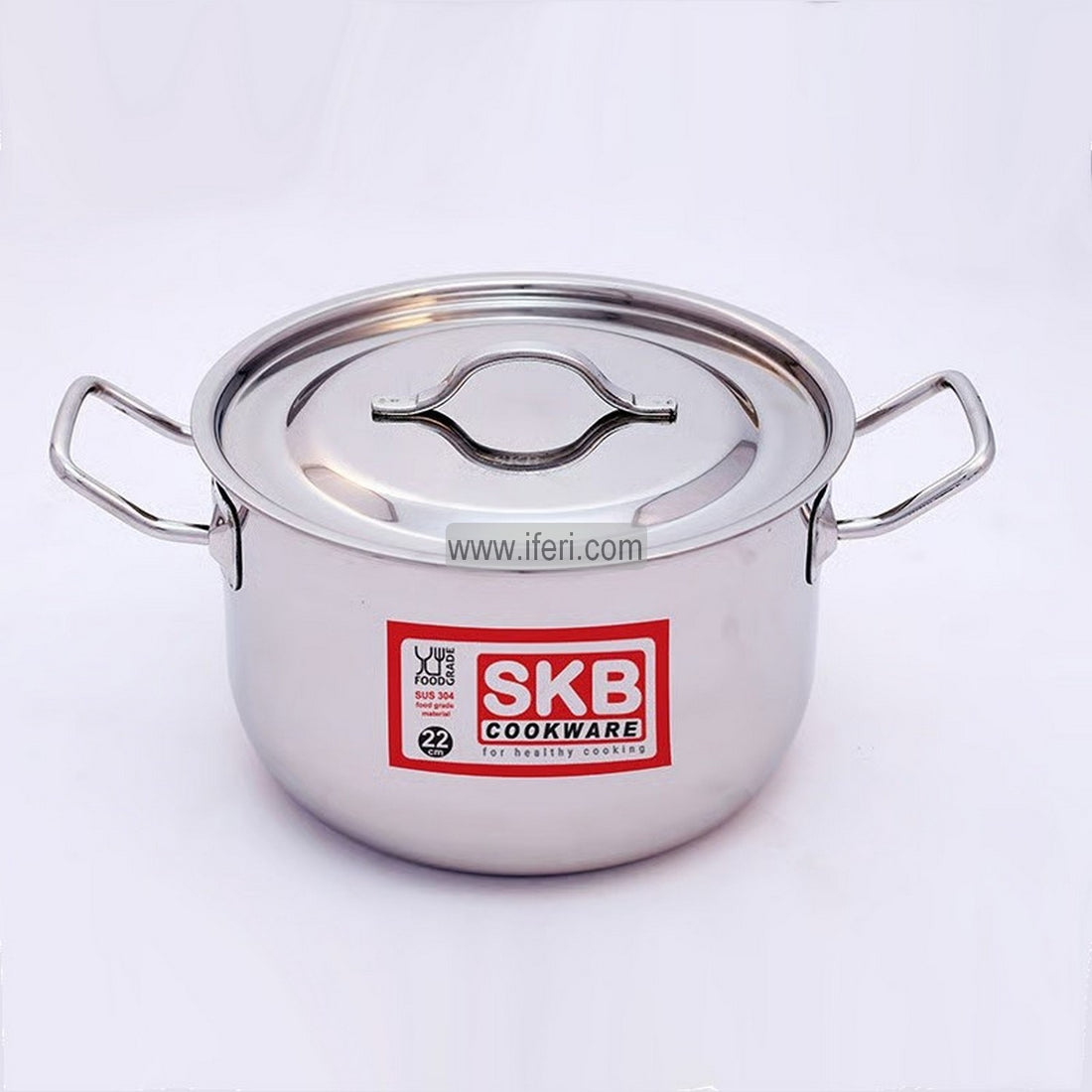 18cm SKB Stainless Steel Induction Saucepan / Deep Cookware with Lid SN0004