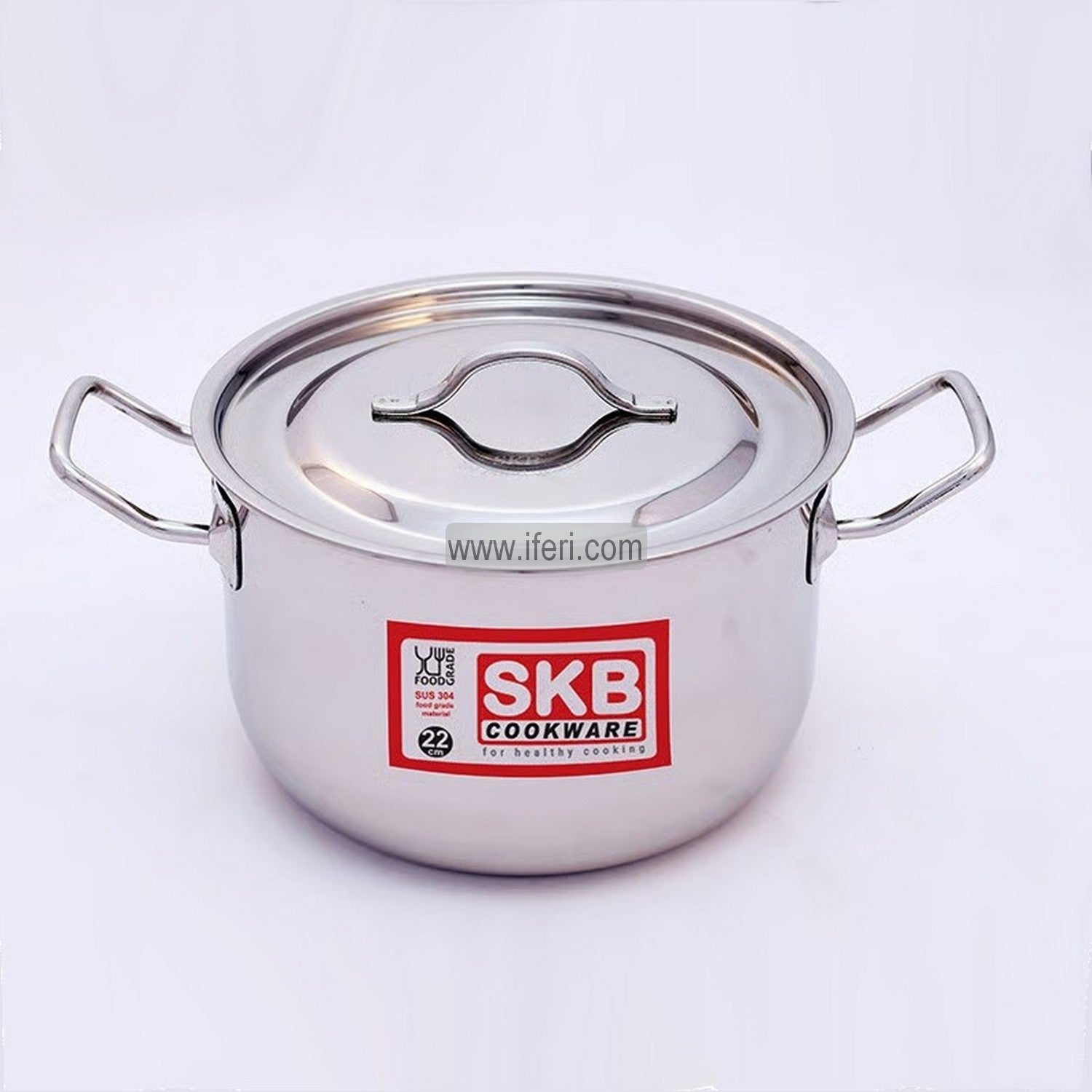 18cm SKB Stainless Steel Induction Saucepan / Deep Cookware with Lid SN0004