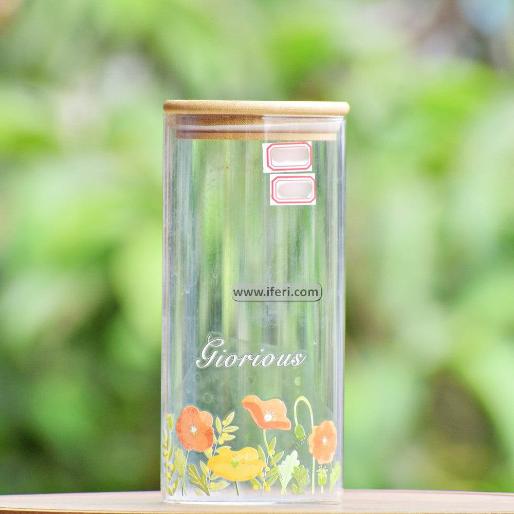 7.2 Inch Airtight Glass Cookie Jar / Spice Jar RY3007