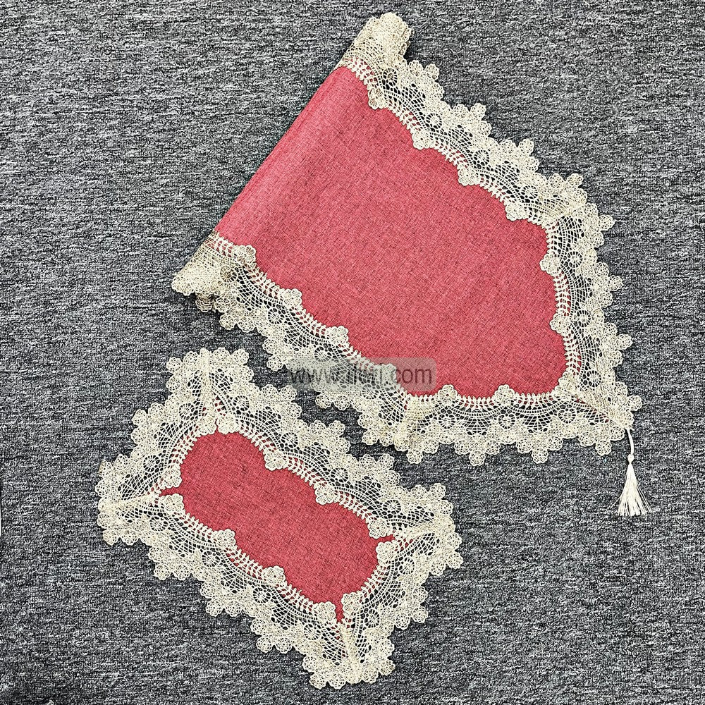 7 Pcs Luxury Lace Runner & Placemat RJ16007