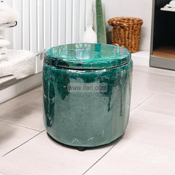 Velvet Covered Low Stool WZ008