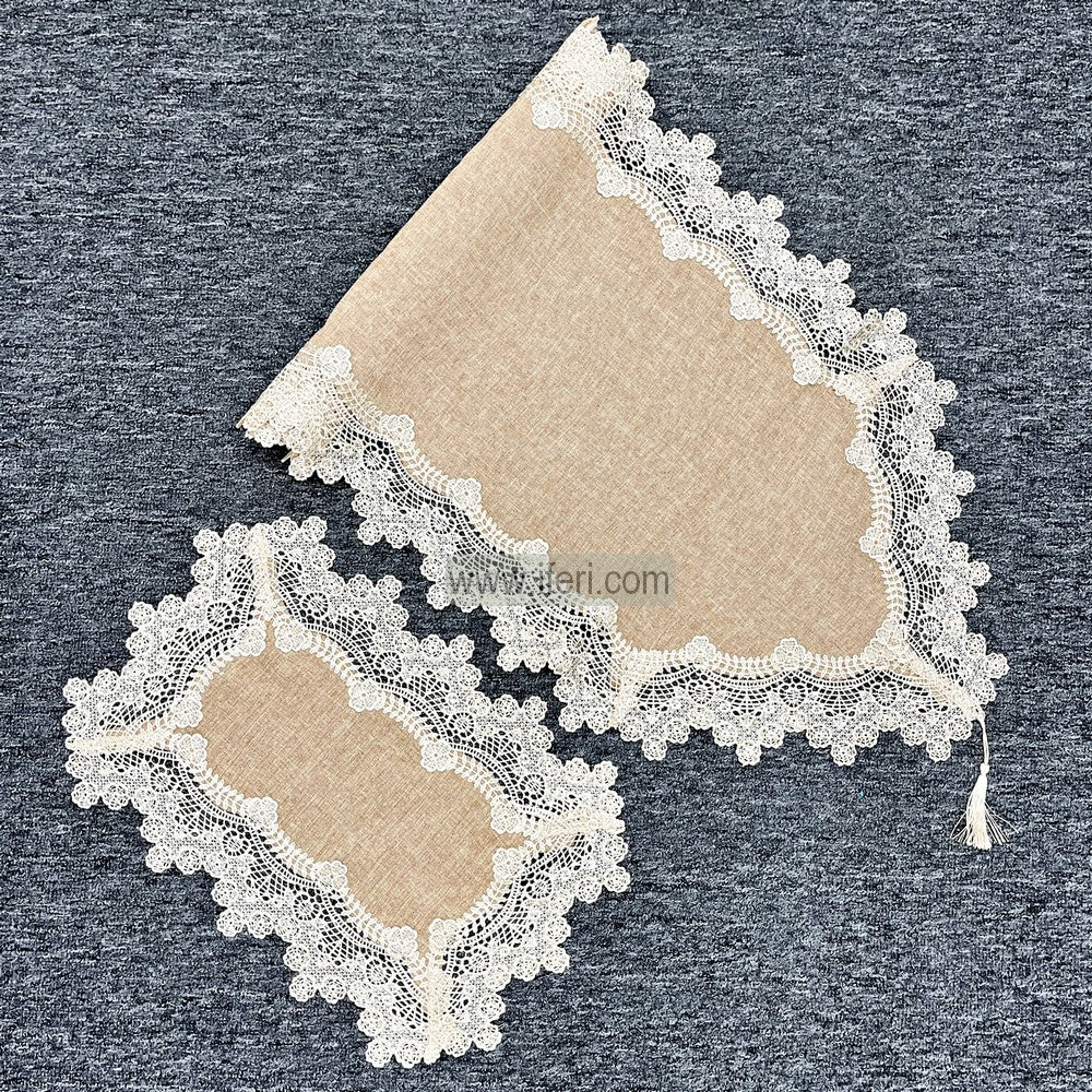 7 Pcs Luxury Lace Runner & Placemat RJ16008