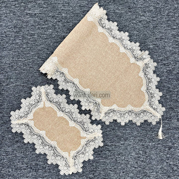 7 Pcs Luxury Lace Runner & Placemat RJ16008