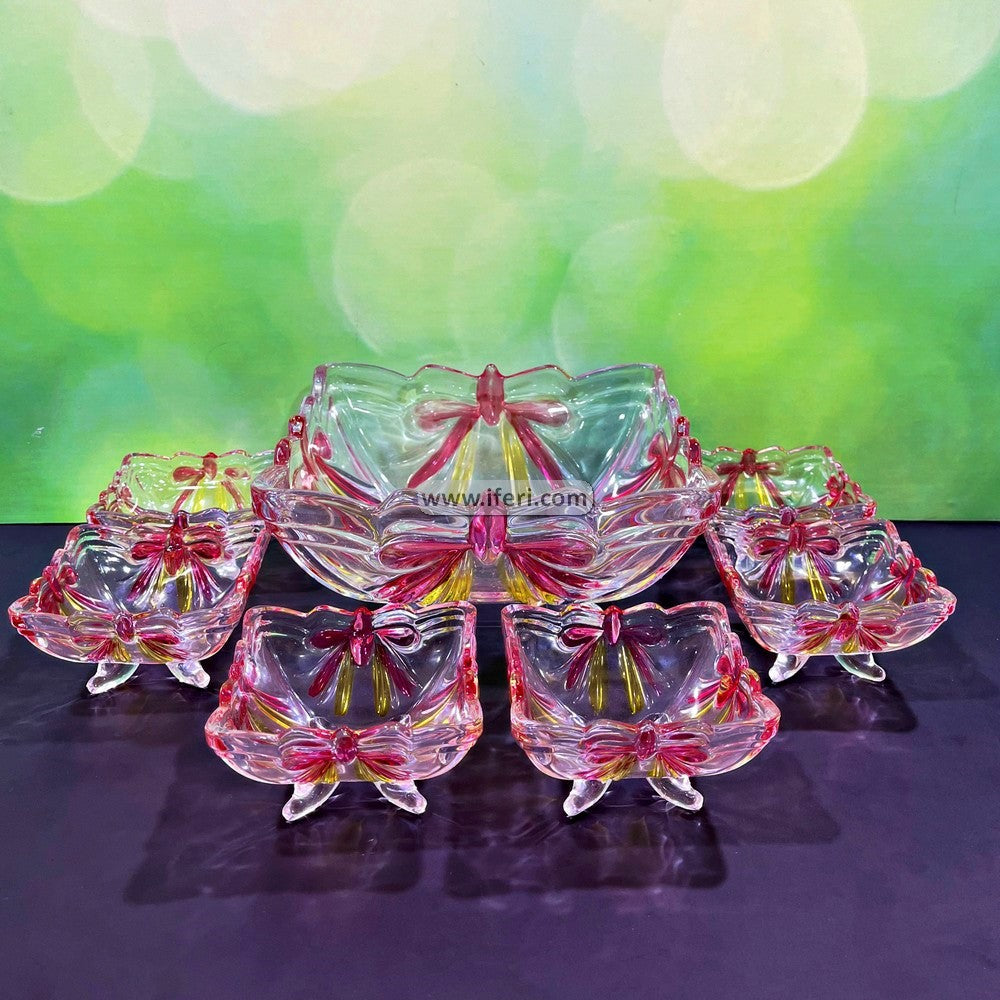 7 Pcs Glass Firni, Dessert Serving Bowl Set IQ009