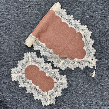 7 Pcs Luxury Lace Runner & Placemat RJ16009