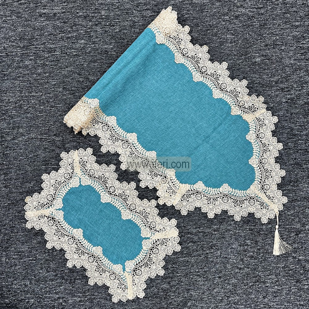 7 Pcs Luxury Lace Runner & Placemat RJ16010
