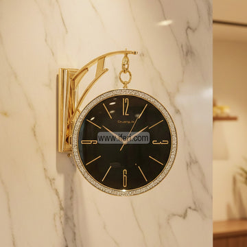 Luxury Double-Sided Retro Station Wall Clock / Living Room Clock SRC014