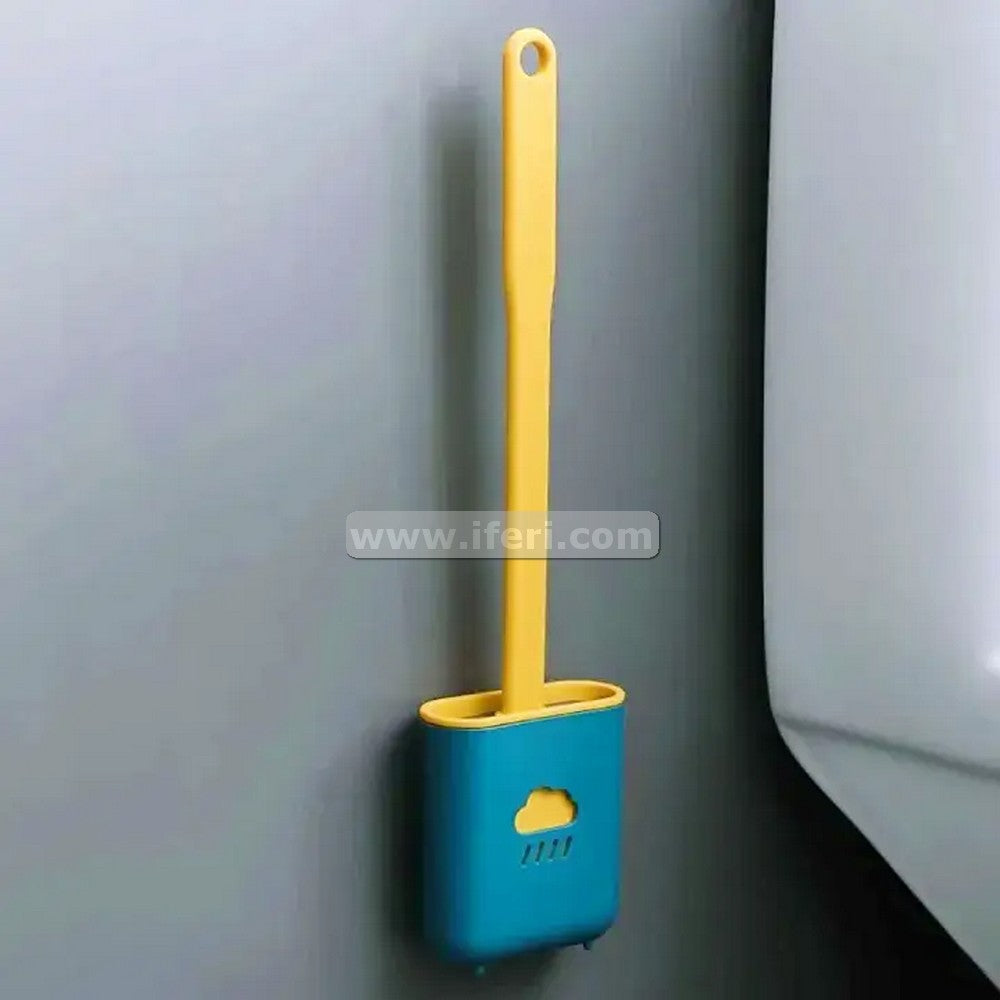 Leak-Proof Wall Mounted Toilet Cleaning Brush With Drying Holder MA015
