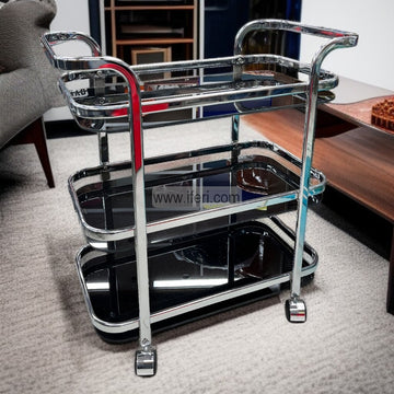 3 Tier Exclusive Tea & Food Serving Moving Trolley WZ018