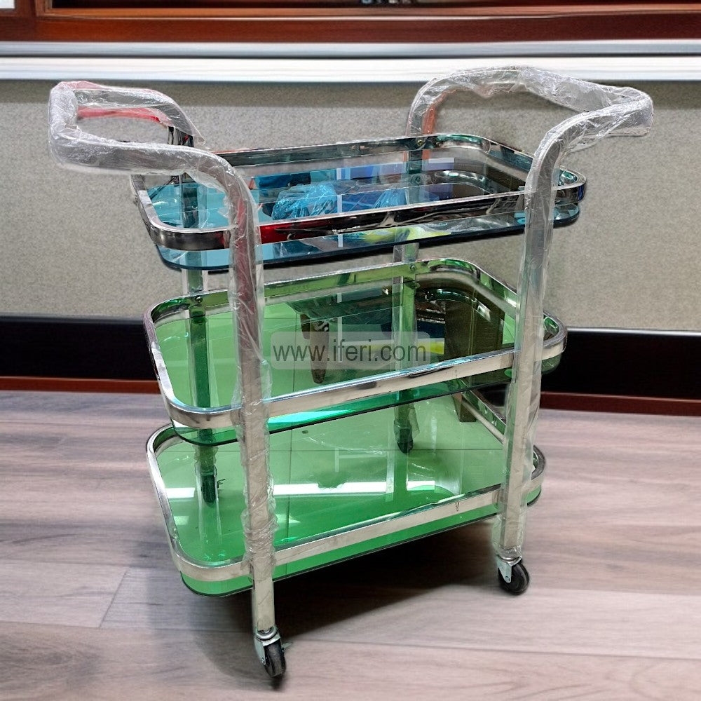 3 Tier Tea & Food Serving Moving Trolley WZ020