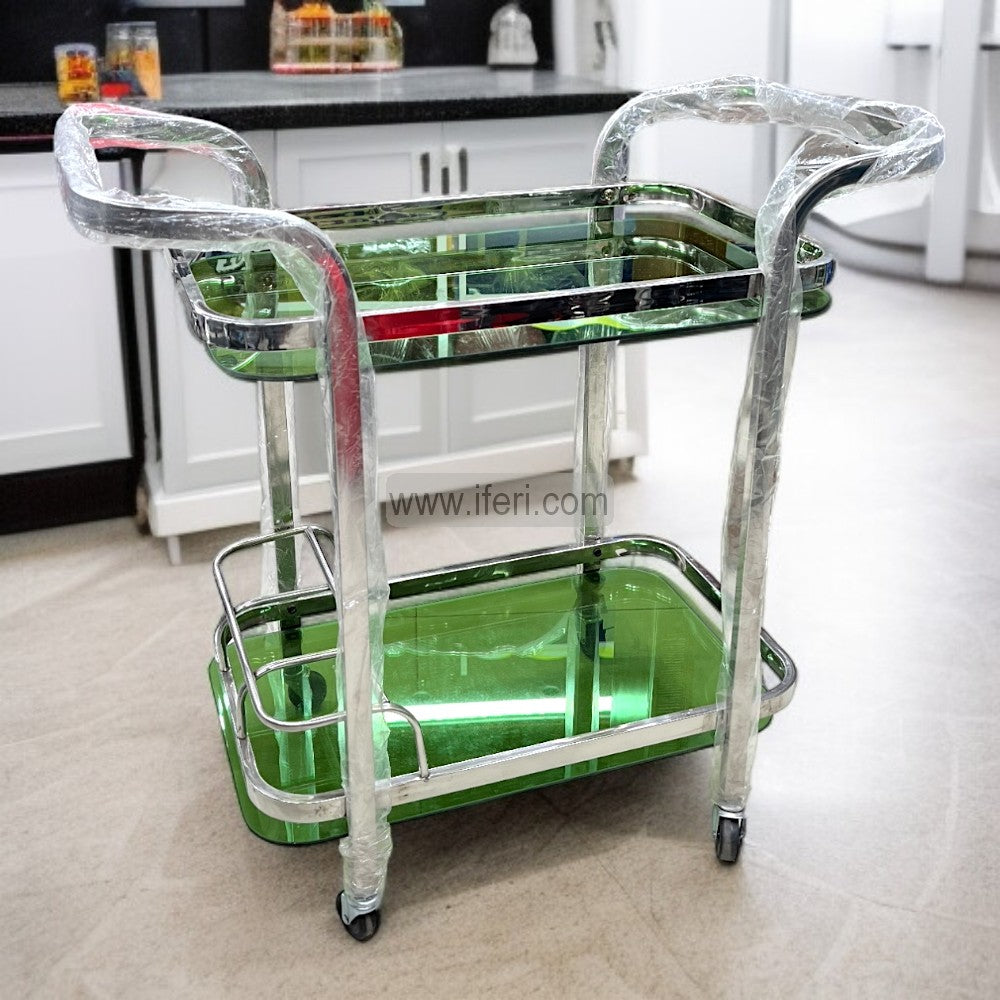 2 Tier Tea & Food Serving Moving Trolley WZ021