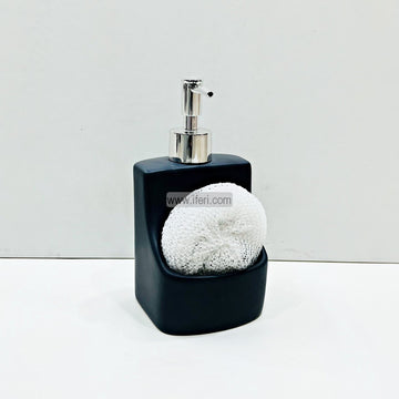 Ceramic Bathroom Soap Dispenser with Sponge Holder MT022