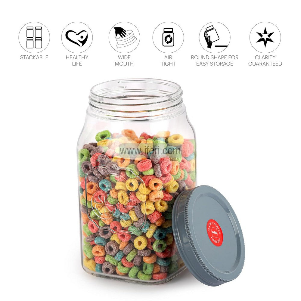 2000ml Premium Quality Airtight Glass Cookie Jar / Spice Jar SJ023