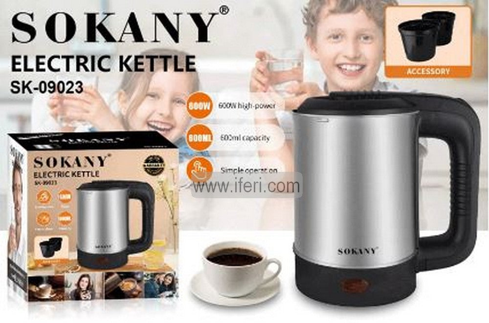 0.6 Liter Sokany Electric Kettle SK-09023