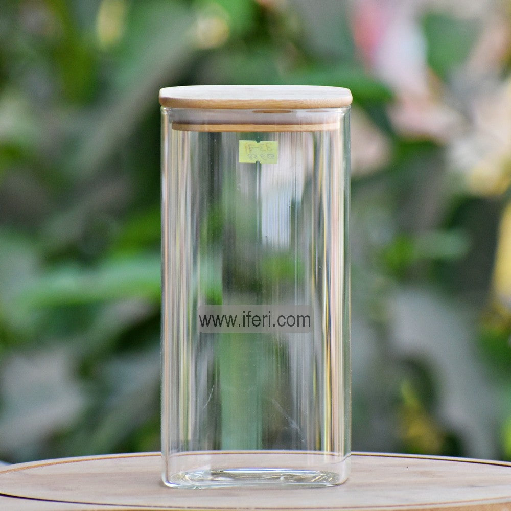 8 Inch Airtight Glass Cookie Jar / Spice Jar BS027