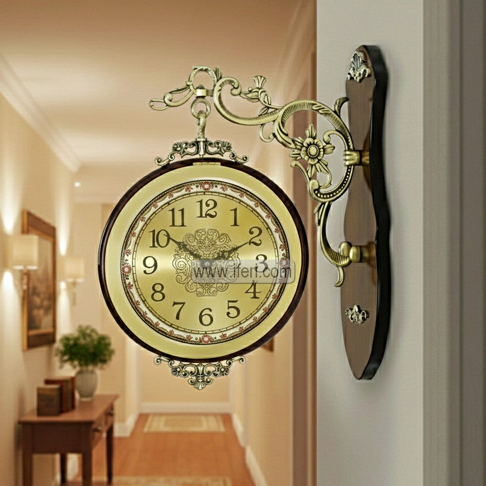 Luxury Double-Sided Retro Station Wall Clock / Living Room Clock SRC028