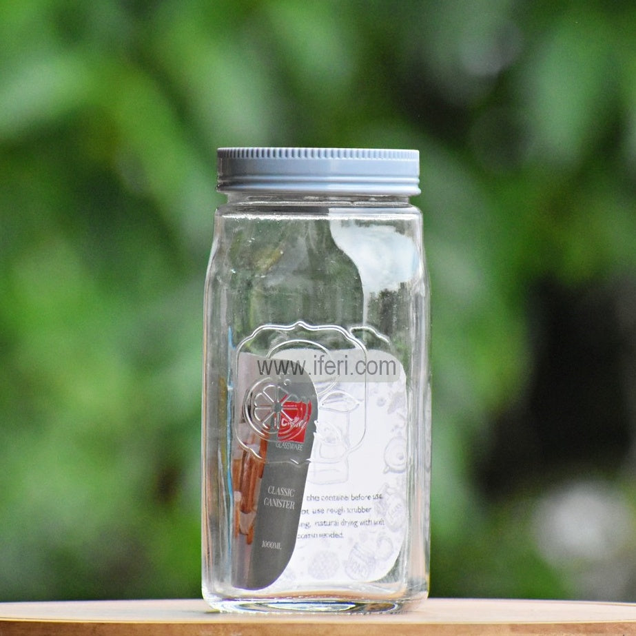 1000ml Premium Quality Airtight Glass Cookie Jar / Spice Jar SJ029