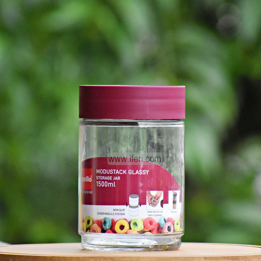 1500ml Premium Quality Airtight Glass Cookie Jar / Spice Jar SJ032