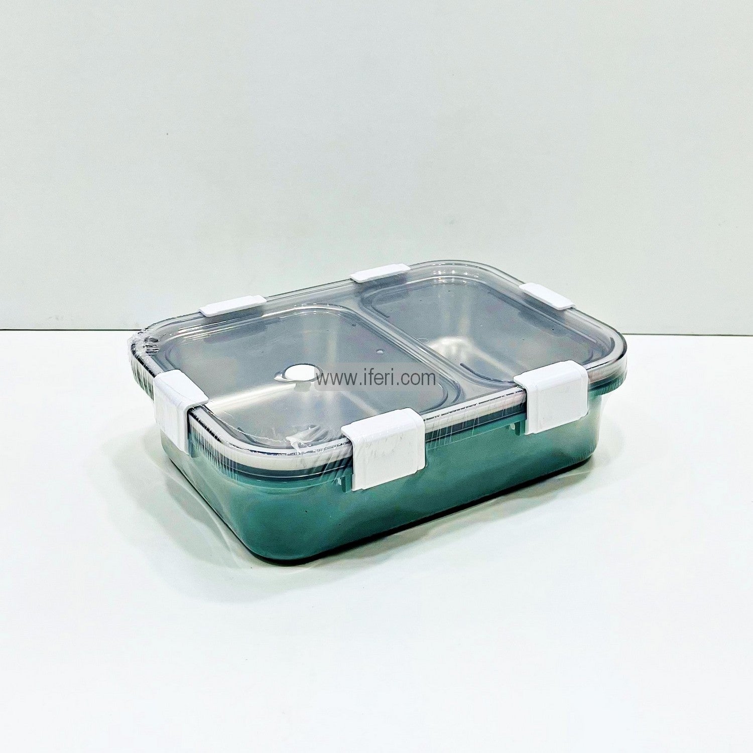 2 Part Airtight Stainless Steel Tiffin Box Food Container with Spoon MT033