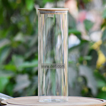 12 Inch Large Size Airtight Glass Cookie Jar / Spice Jar BS034