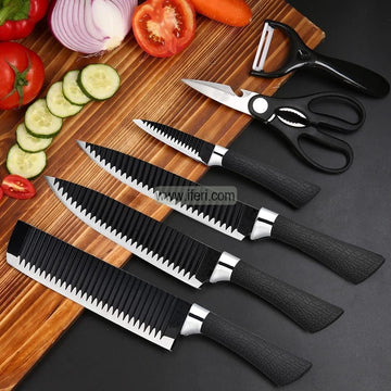 6 Pcs Multifunctional Kitchen Knife Set AnZ035