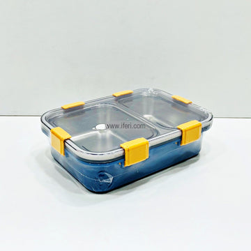 2 Part Airtight Stainless Steel Tiffin Box Food Container with Spoon MT035