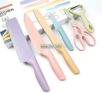 6 Pcs Multifunctional Colorful Kitchen Knife Set AnZ036