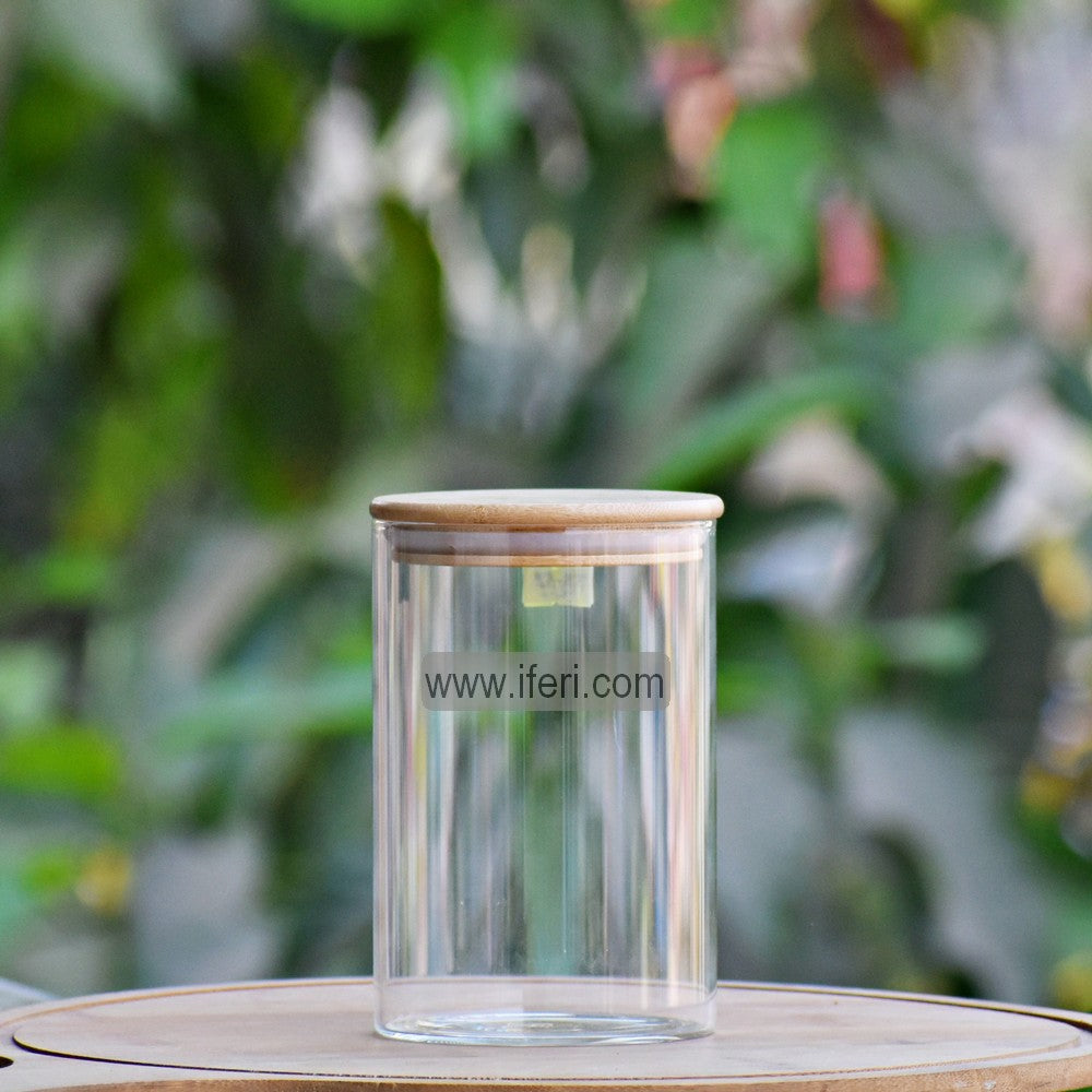 6 Inch Large Size Airtight Glass Cookie Jar / Spice Jar BS036