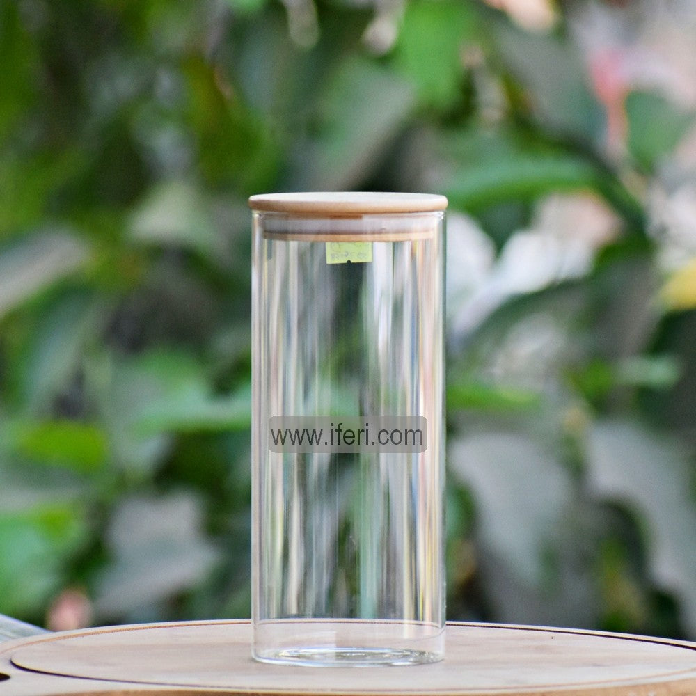 8 Inch Airtight Glass Cookie Jar / Spice Jar BS041